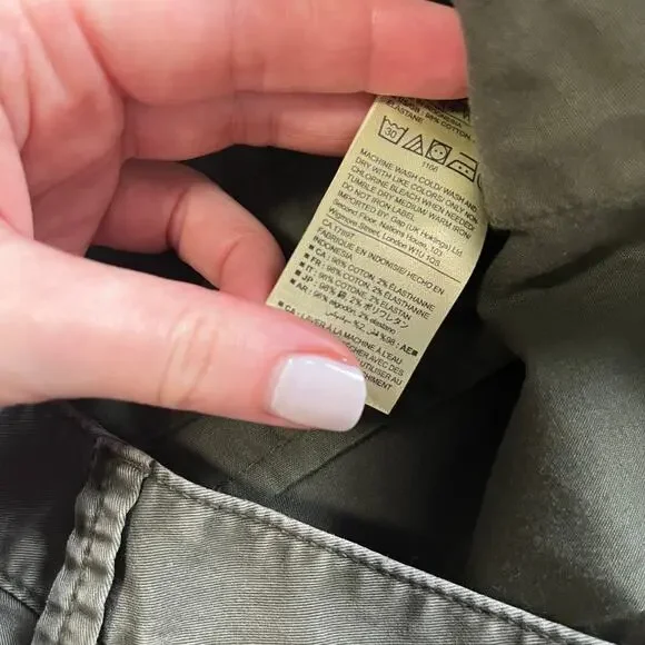 Gap Dark Green Girlfriend Khaki Pants Size 10 - Picture 3 of 5